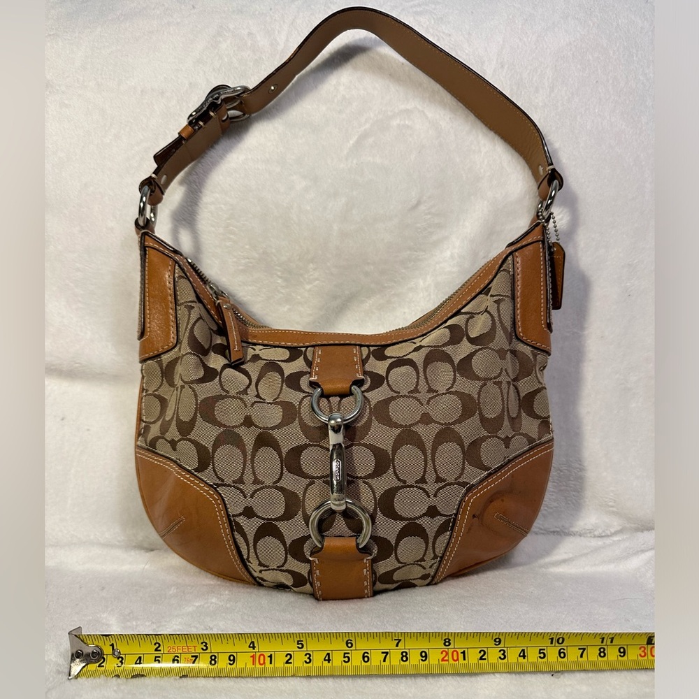 Coach signature hobo bag